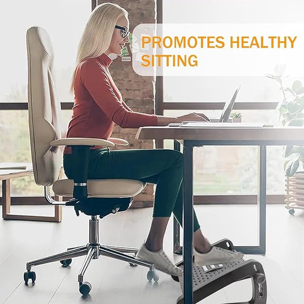 Footrest Massage Stool – Adjustable Comfort for Home & Office