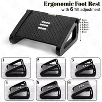 Footrest Massage Stool – Adjustable Comfort for Home & Office