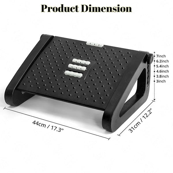 Footrest Massage Stool – Adjustable Comfort for Home & Office