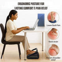Footrest Massage Stool – Adjustable Comfort for Home & Office