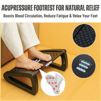 Footrest Massage Stool – Adjustable Comfort for Home & Office